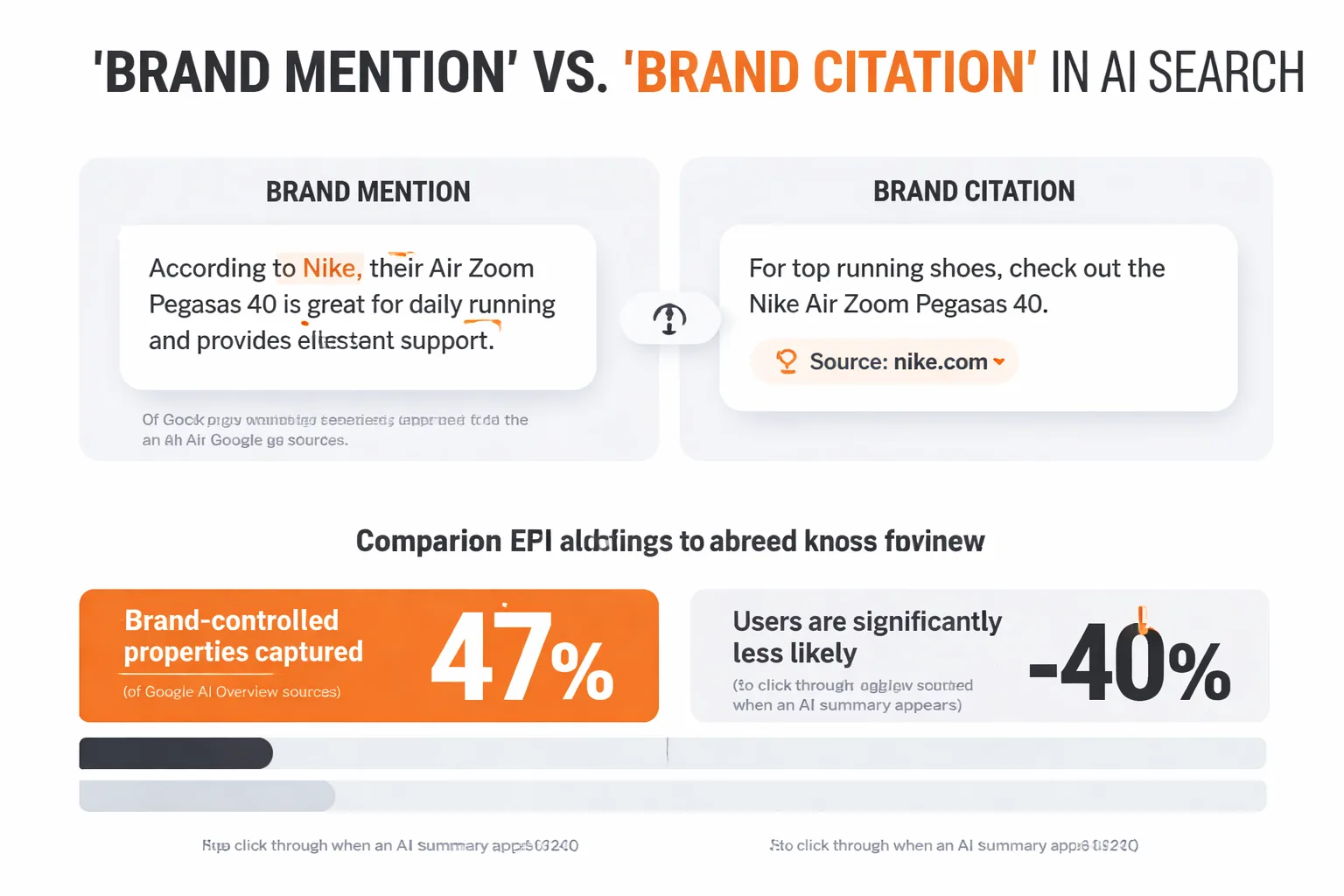 The mention-citation gap: not all AI appearances are equal