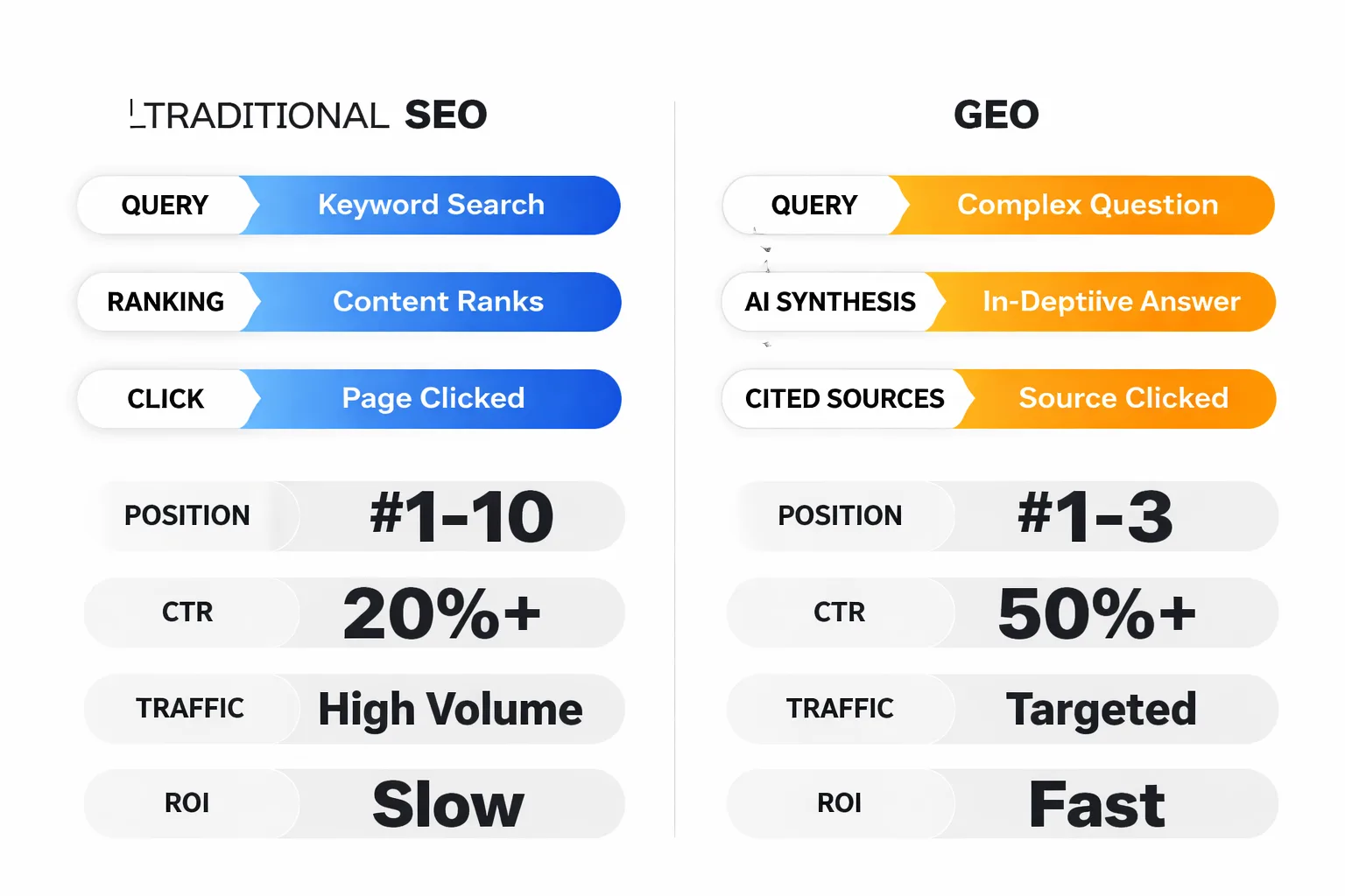 SEO to GEO transition model