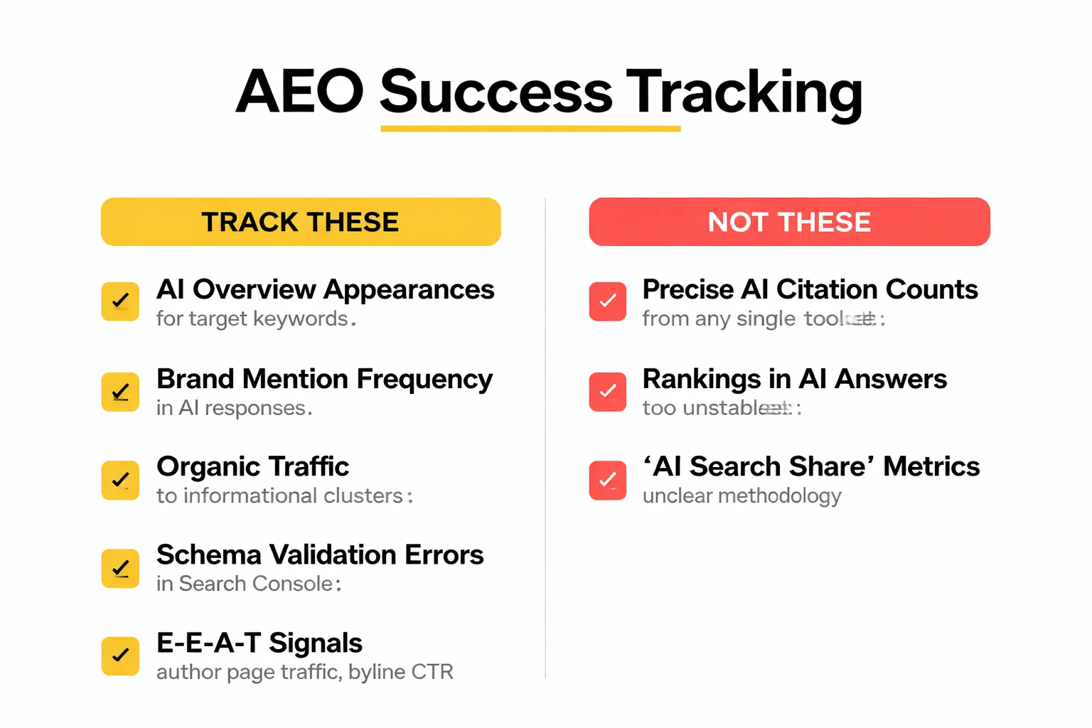A five-stage AEO measurement framework for practitioners