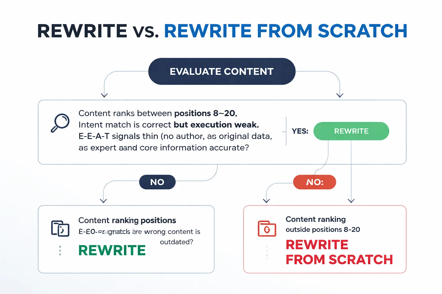 A scalable rewrite workflow with human quality gates built in.