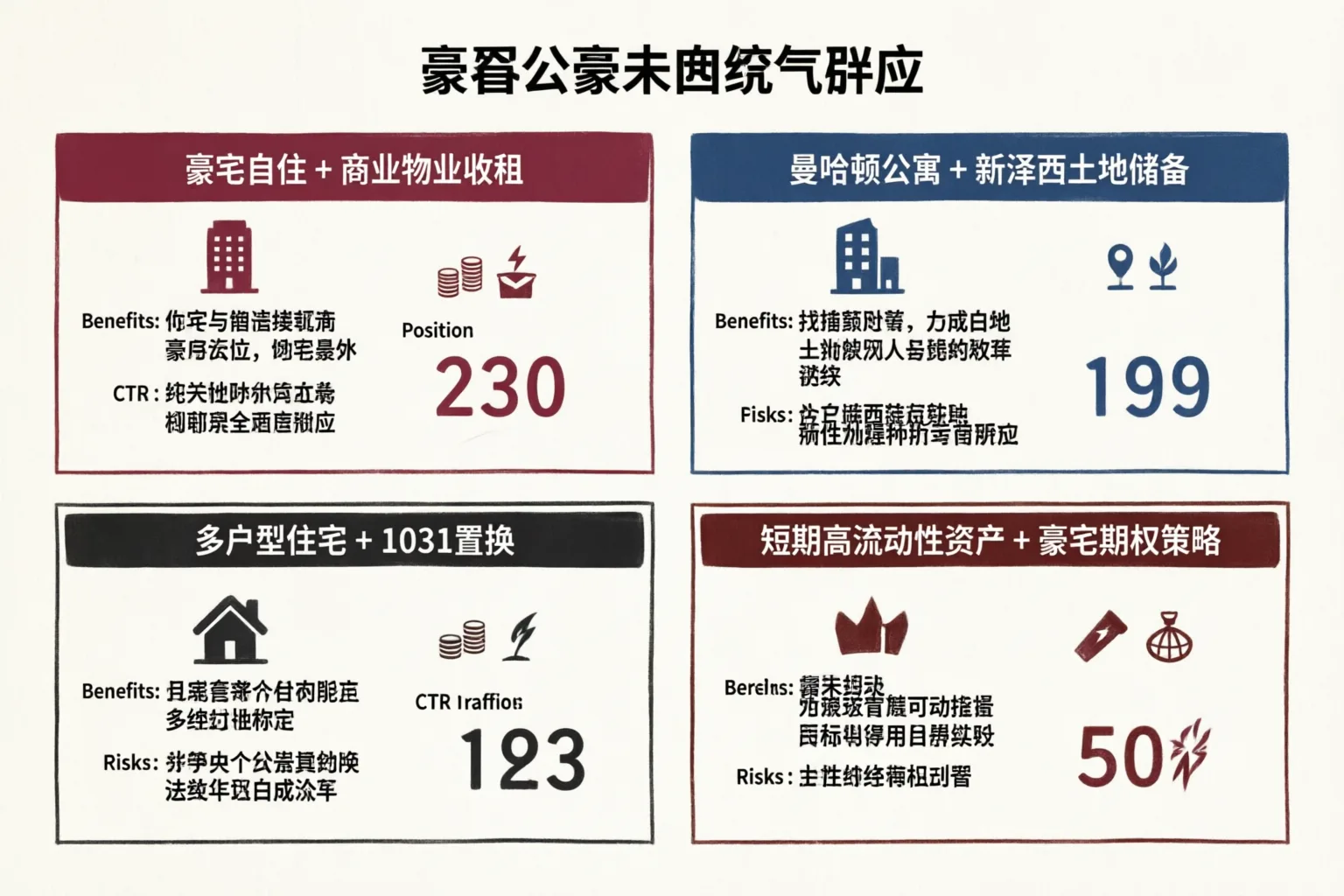 2026年高净值人群四种房产配置组合对比