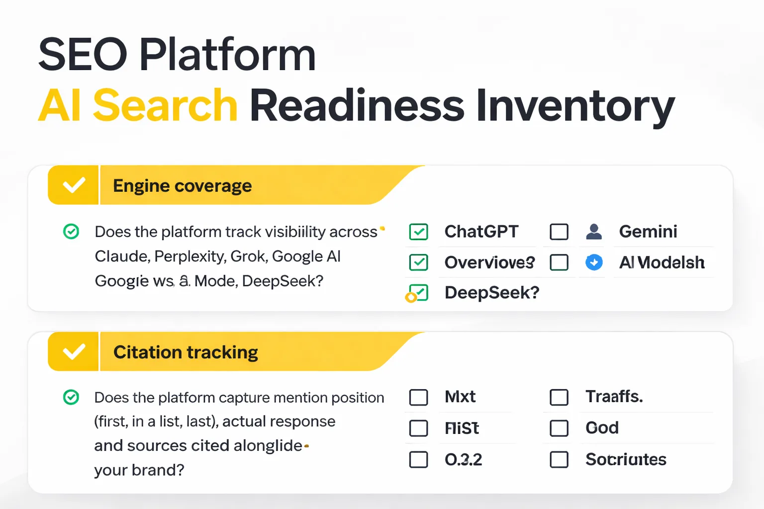 6-point checklist for auditing AI search readiness