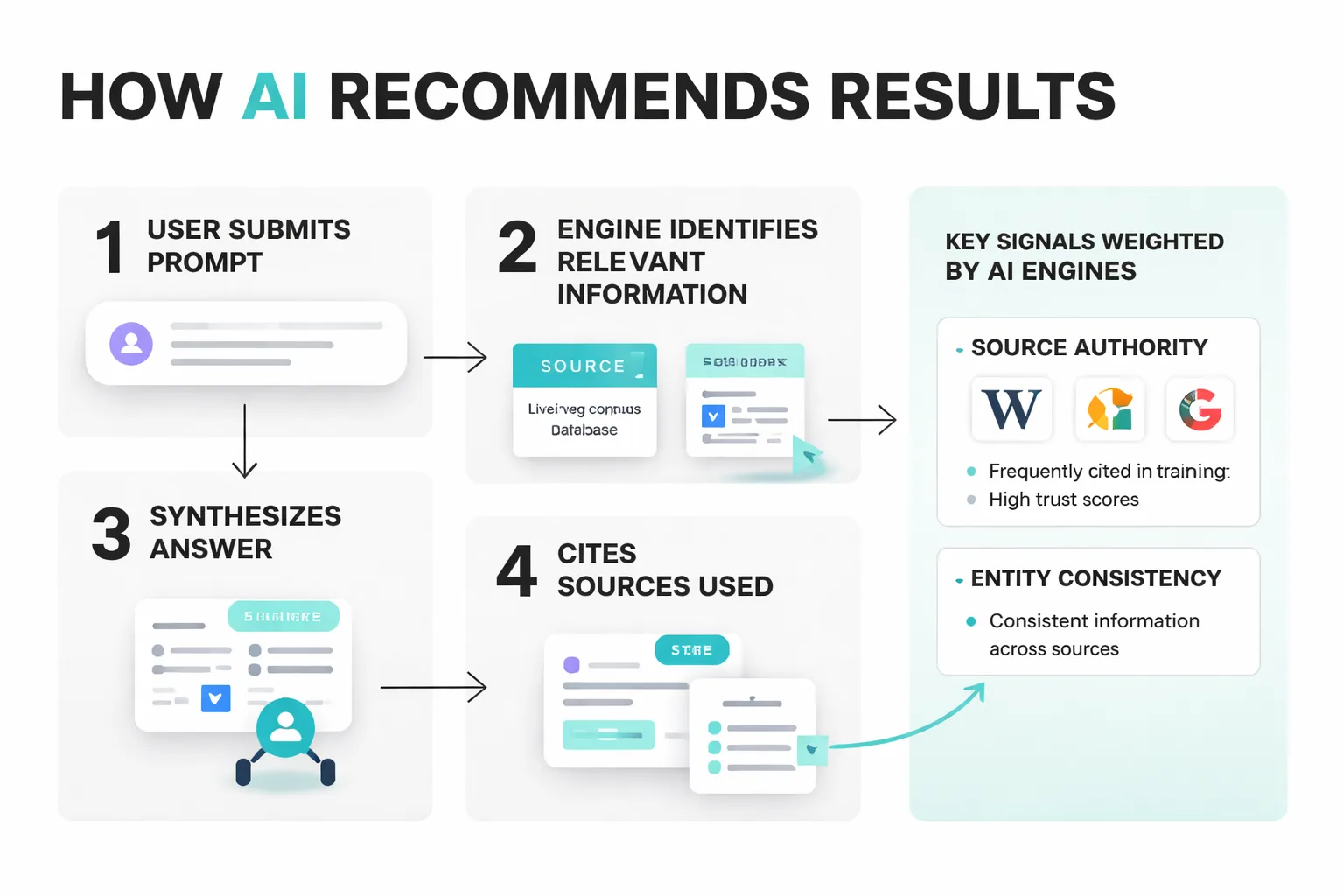 Traditional SEO signals vs AI recommendation signals compared